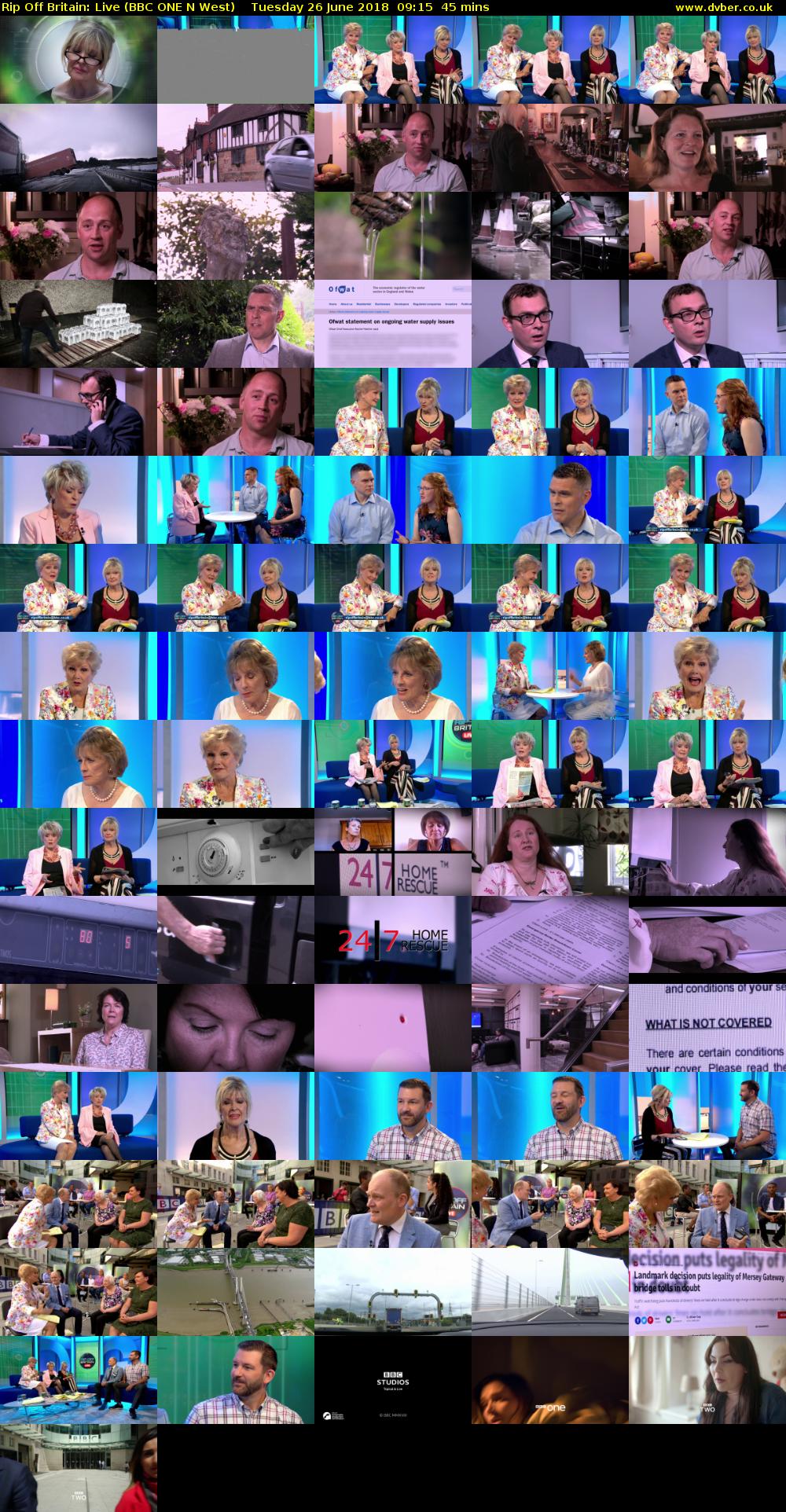 Rip Off Britain: Live (BBC ONE N West) Tuesday 26 June 2018 09:15 - 10:00