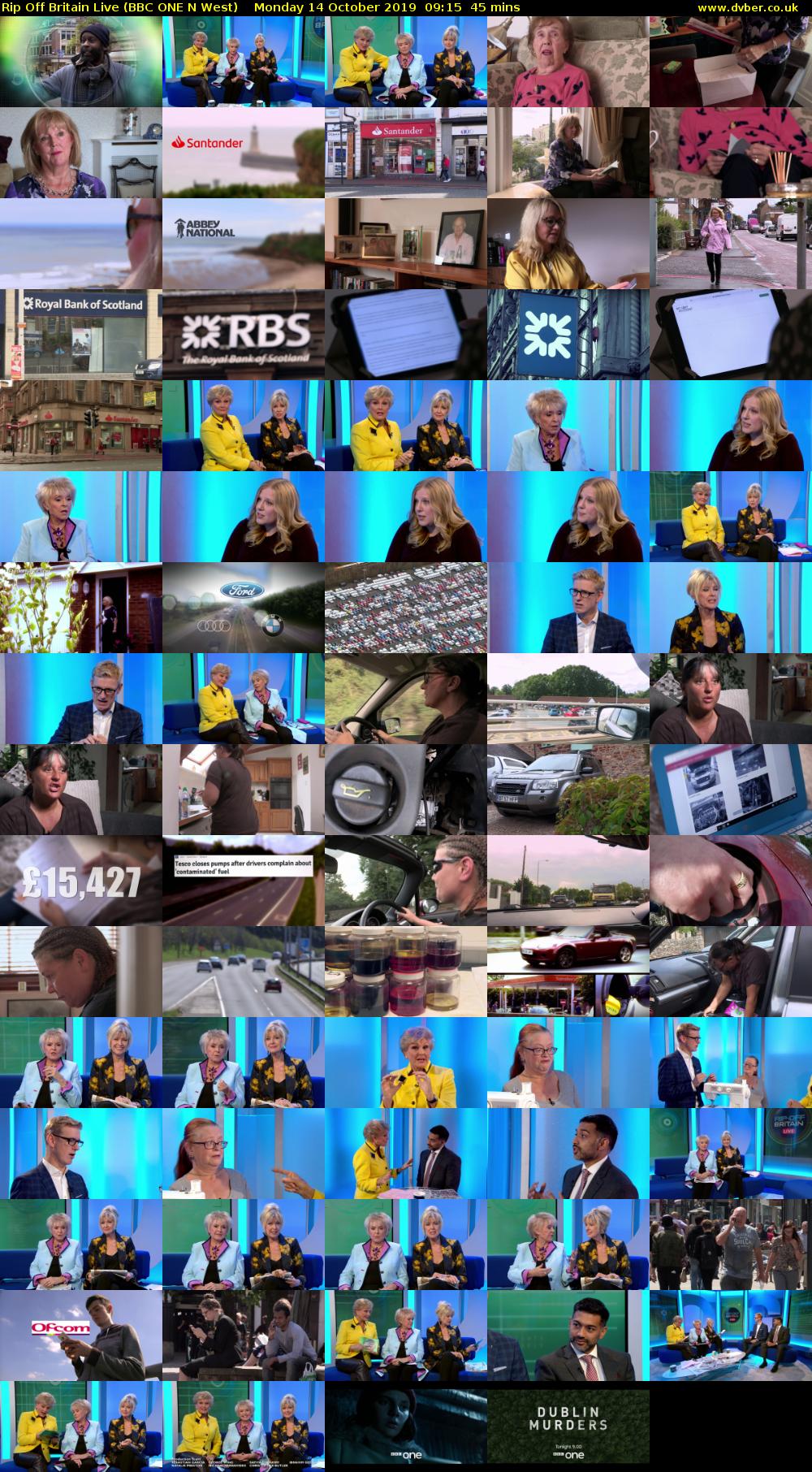 Rip Off Britain Live (BBC ONE N West) Monday 14 October 2019 09:15 - 10:00