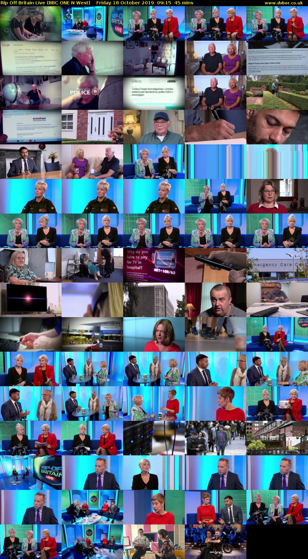 Rip Off Britain Live (BBC ONE N West) Friday 18 October 2019 09:15 - 10:00