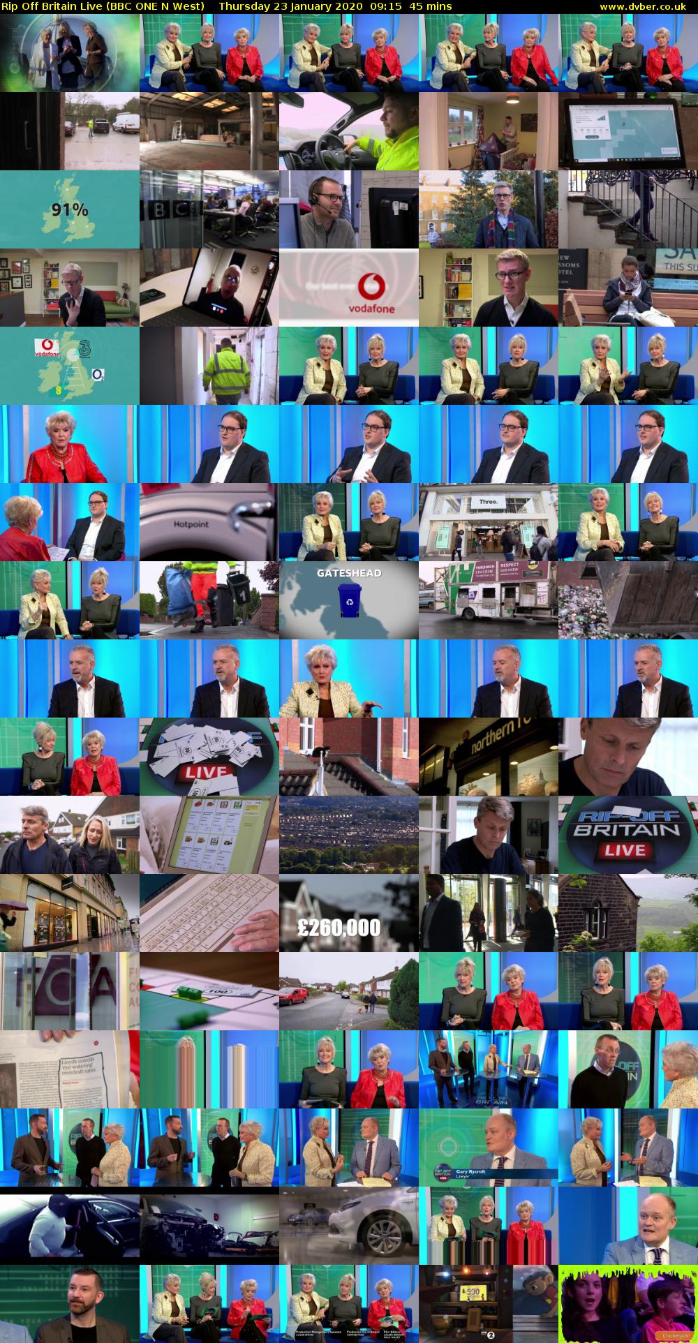 Rip Off Britain Live (BBC ONE N West) Thursday 23 January 2020 09:15 - 10:00