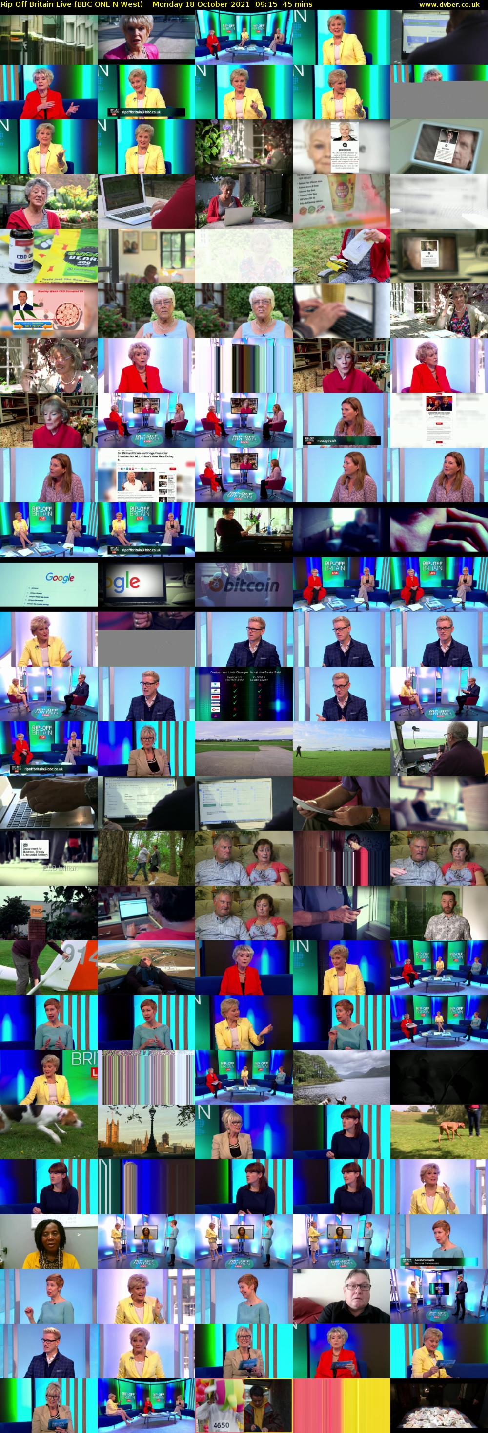 Rip Off Britain Live (BBC ONE N West) Monday 18 October 2021 09:15 - 10:00