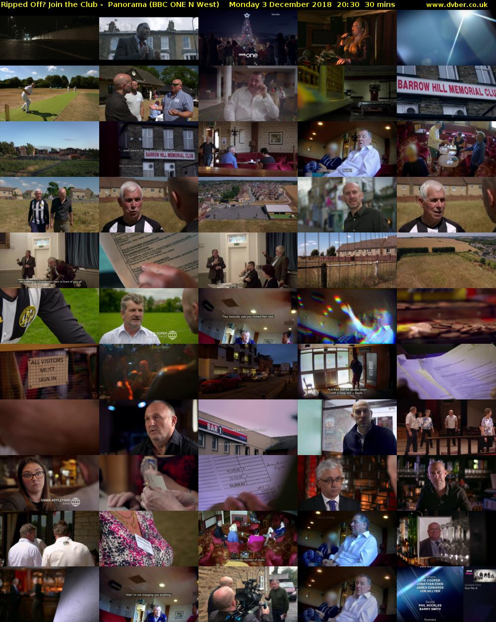 Ripped Off? Join the Club -  Panorama (BBC ONE N West) Monday 3 December 2018 20:30 - 21:00
