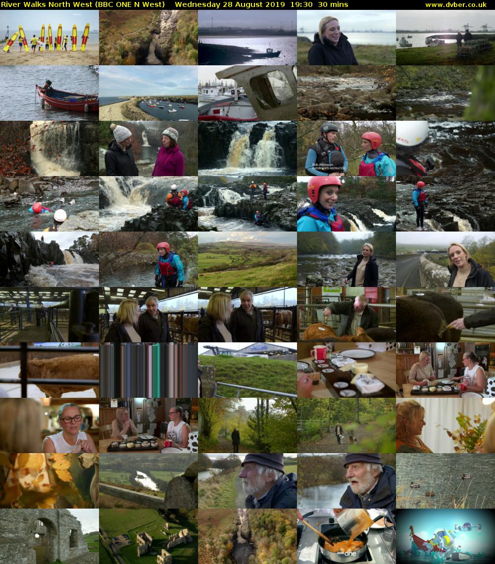 River Walks North West (BBC ONE N West) Wednesday 28 August 2019 19:30 - 20:00