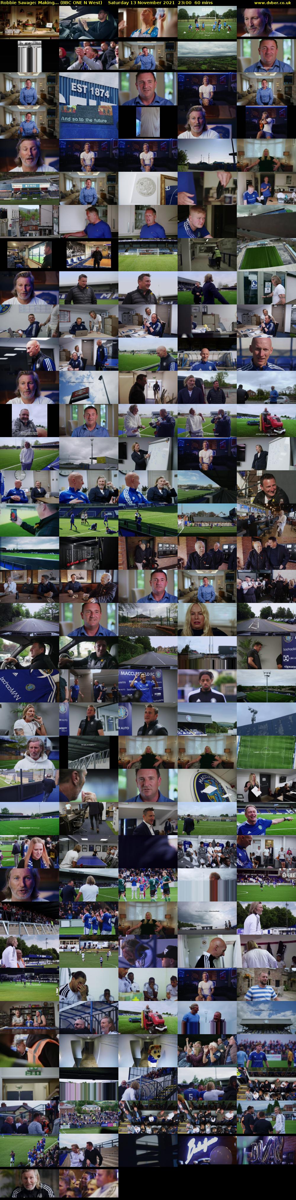 Robbie Savage: Making... (BBC ONE N West) Saturday 13 November 2021 23:00 - 00:00