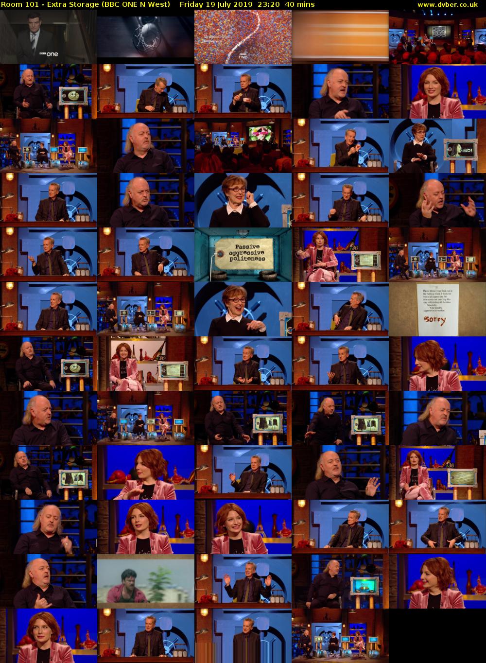 Room 101 - Extra Storage (BBC ONE N West) Friday 19 July 2019 23:20 - 00:00