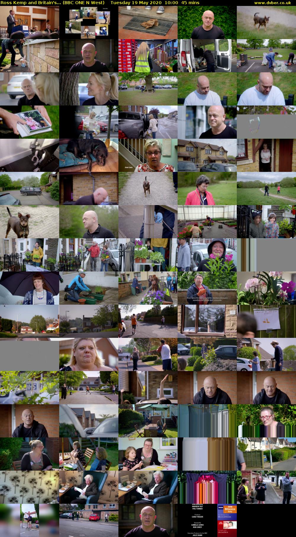 Ross Kemp and Britain's... (BBC ONE N West) Tuesday 19 May 2020 10:00 - 10:45