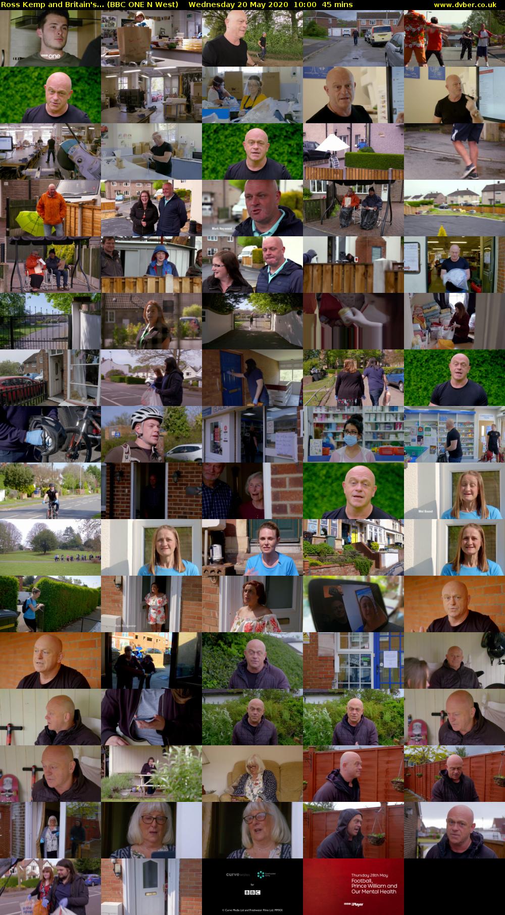 Ross Kemp and Britain's... (BBC ONE N West) Wednesday 20 May 2020 10:00 - 10:45