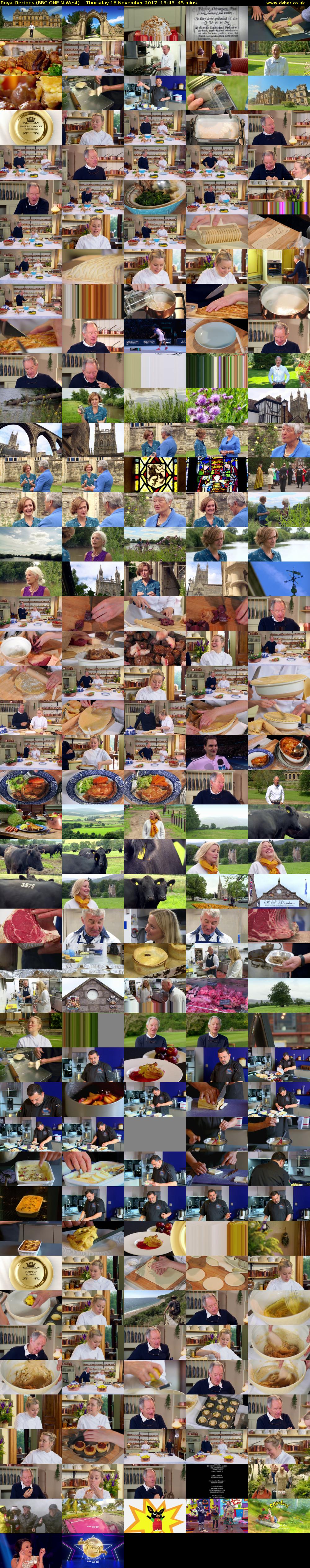 Royal Recipes (BBC ONE N West) Thursday 16 November 2017 15:45 - 16:30