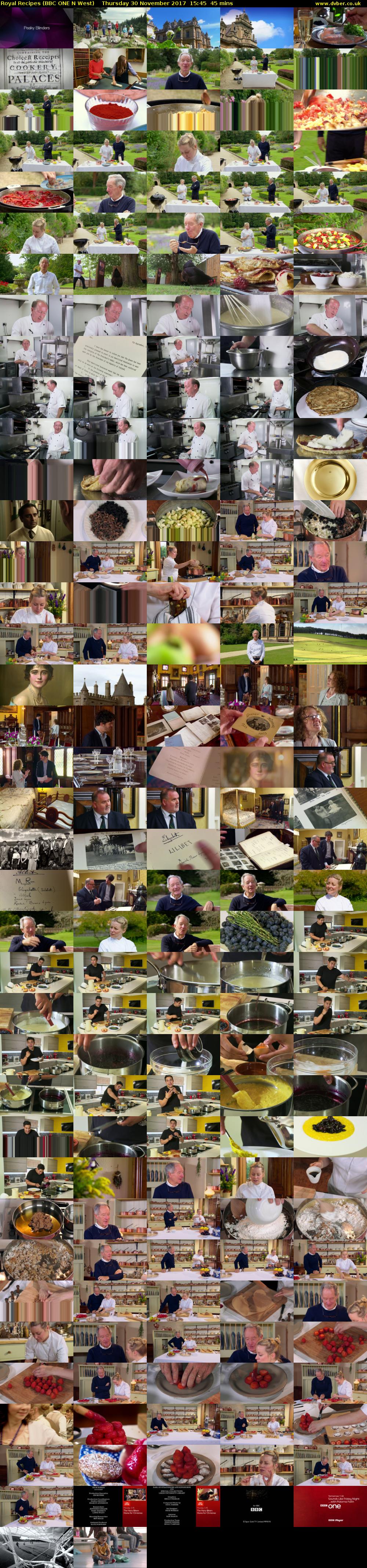 Royal Recipes (BBC ONE N West) Thursday 30 November 2017 15:45 - 16:30