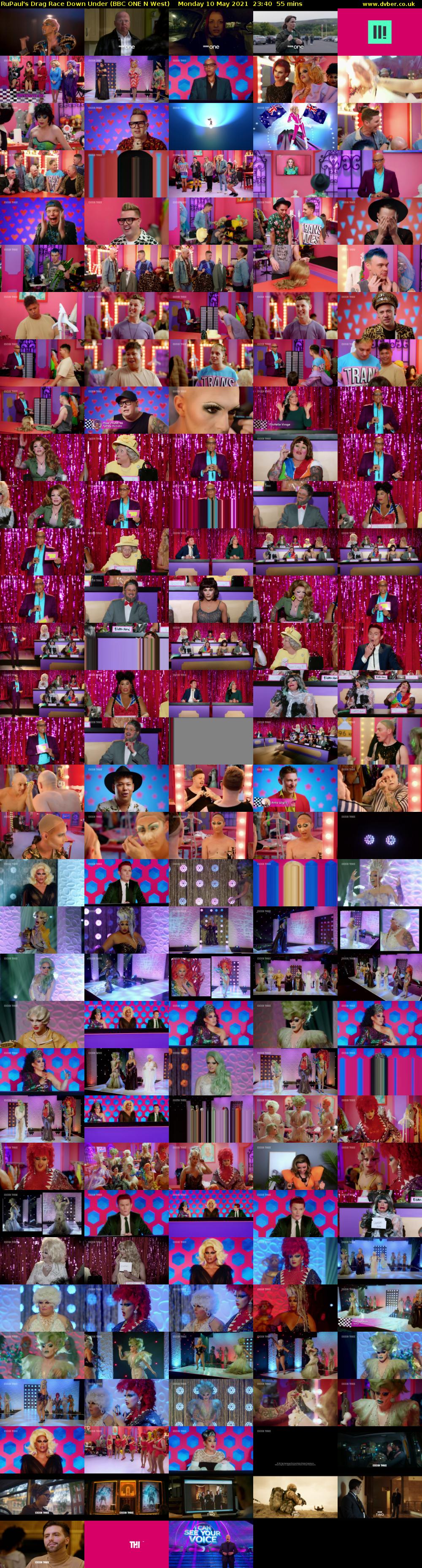 RuPaul's Drag Race Down Under (BBC ONE N West) Monday 10 May 2021 23:40 - 00:35