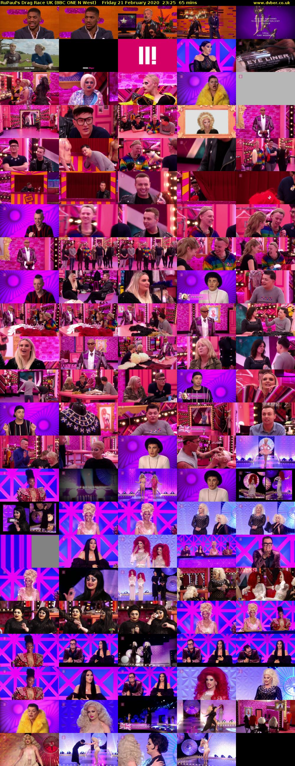 RuPaul's Drag Race UK (BBC ONE N West) Friday 21 February 2020 23:25 - 00:30