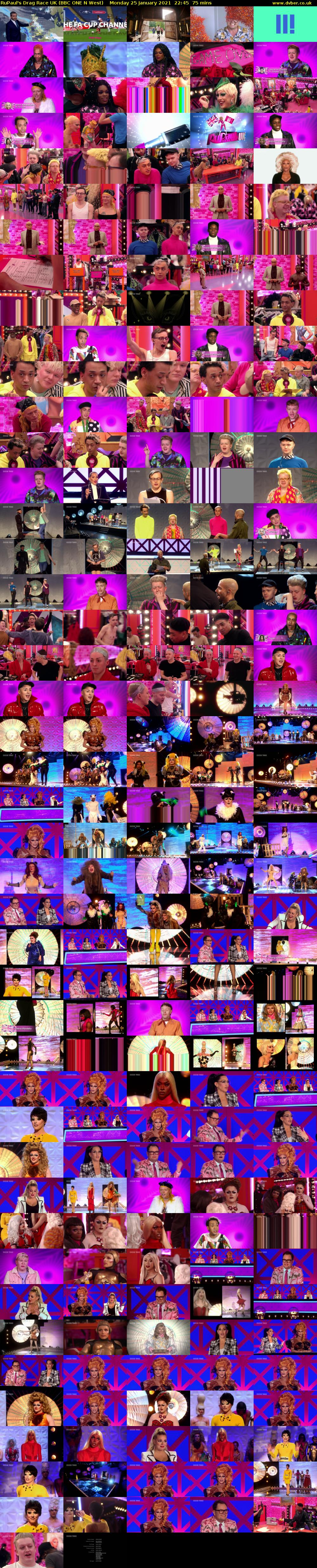RuPaul's Drag Race UK (BBC ONE N West) Monday 25 January 2021 22:45 - 00:00