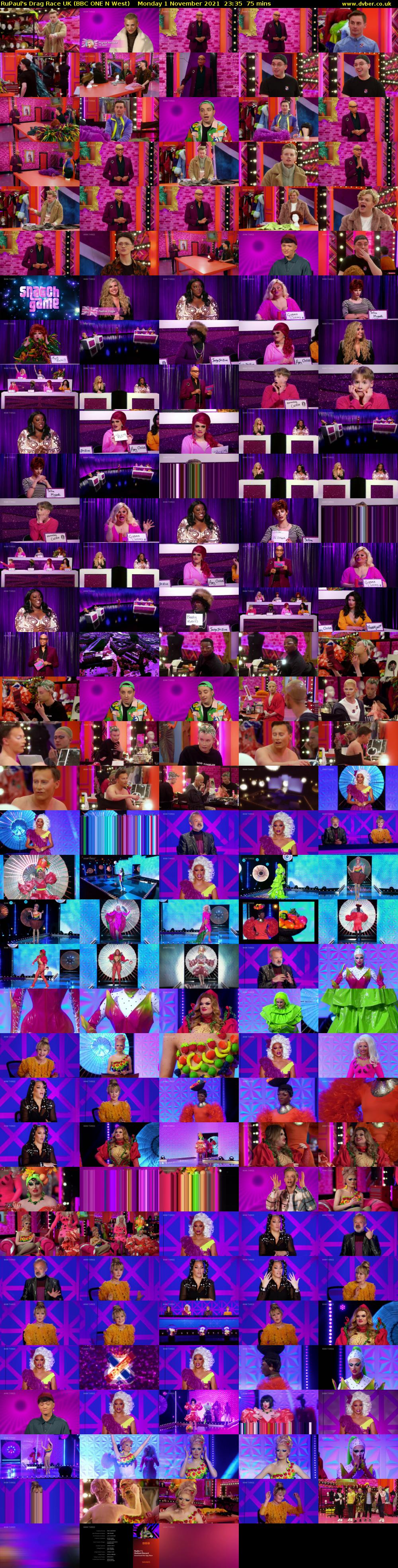 RuPaul's Drag Race UK (BBC ONE N West) Monday 1 November 2021 23:35 - 00:50