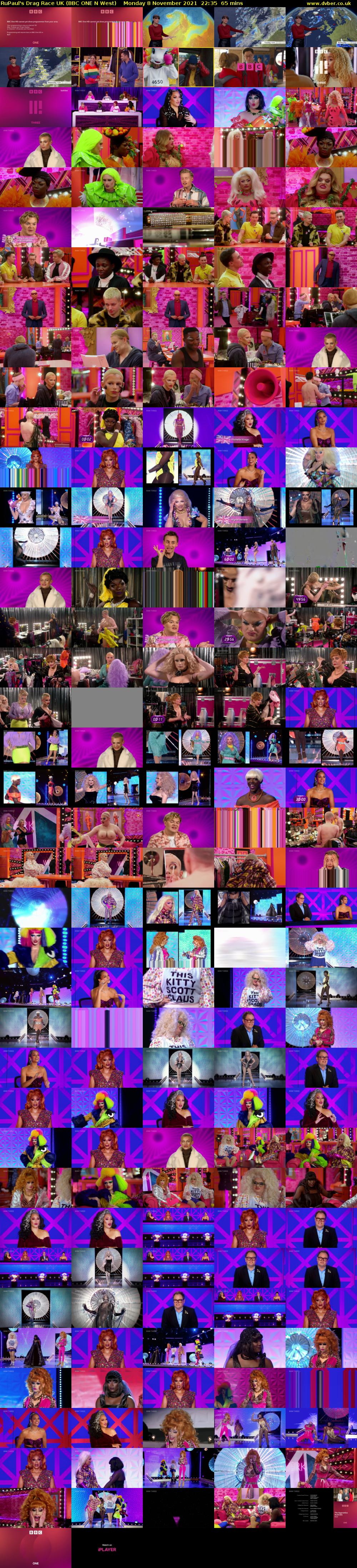 RuPaul's Drag Race UK (BBC ONE N West) Monday 8 November 2021 22:35 - 23:40