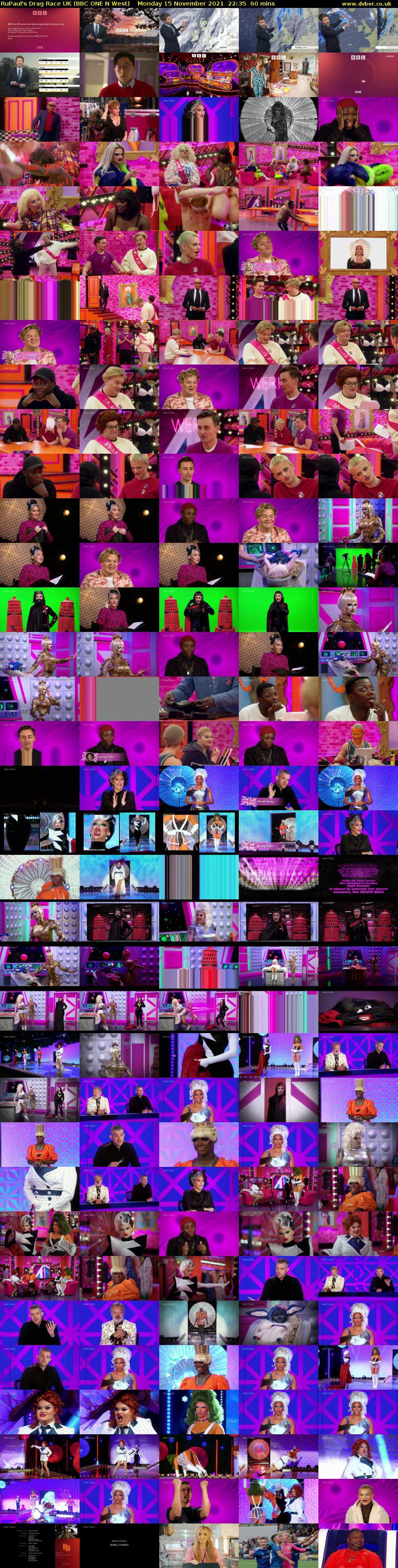 RuPaul's Drag Race UK (BBC ONE N West) Monday 15 November 2021 22:35 - 23:35