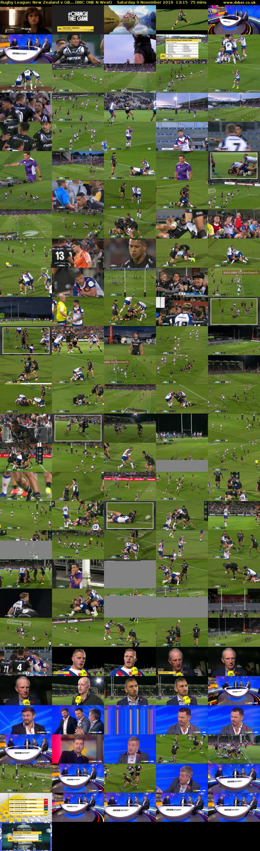 Rugby League: New Zealand v GB... (BBC ONE N West) Saturday 9 November 2019 13:15 - 14:30