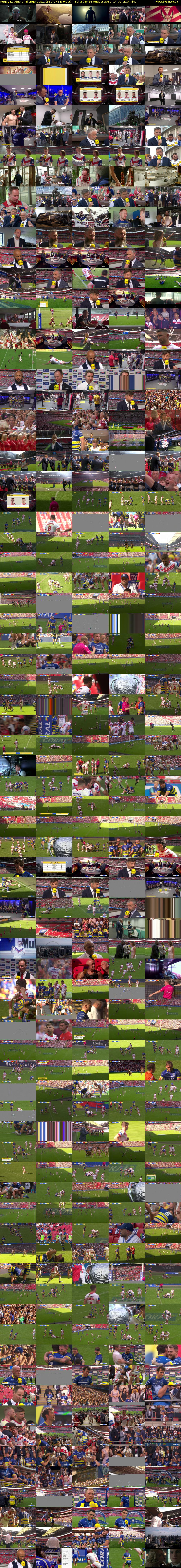 Rugby League Challenge Cup... (BBC ONE N West) Saturday 24 August 2019 14:00 - 17:30