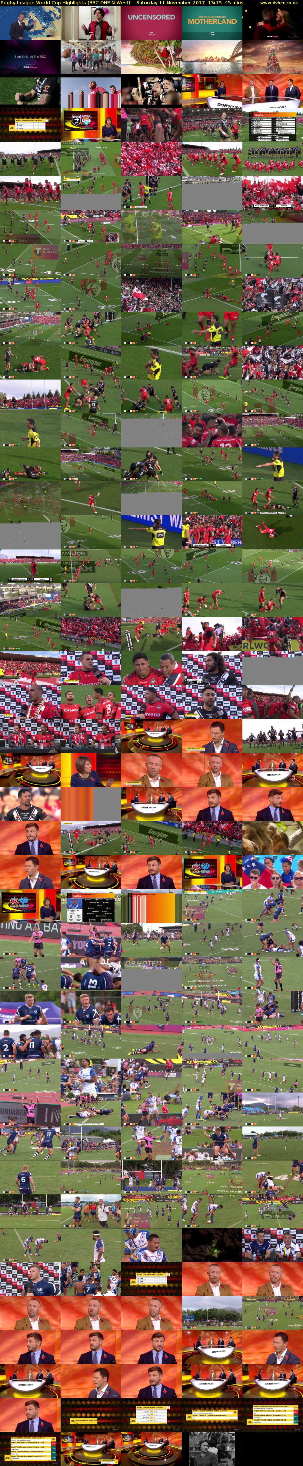 Rugby League World Cup Highlights (BBC ONE N West) Saturday 11 November 2017 13:15 - 14:00