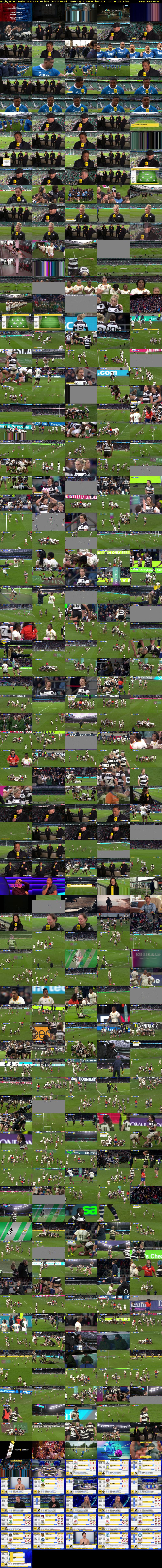 Rugby Union: Barbarians v Samoa (BBC ONE N West) Saturday 27 November 2021 14:00 - 16:30