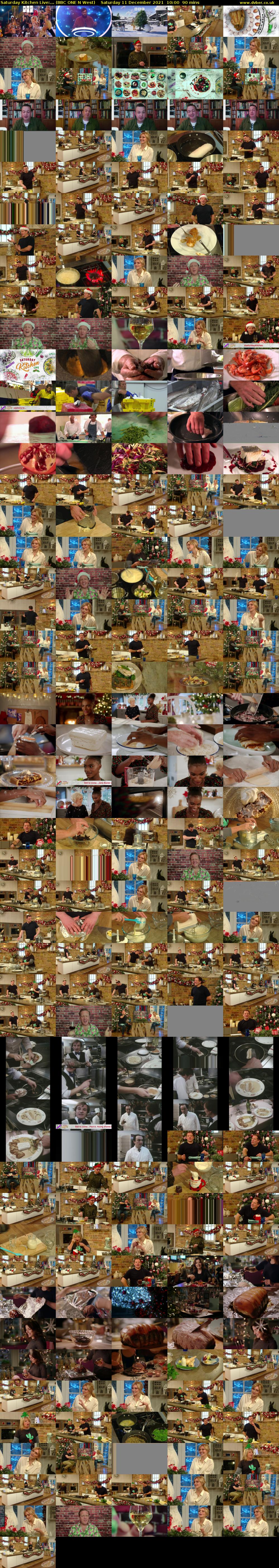 Saturday Kitchen Live:... (BBC ONE N West) Saturday 11 December 2021 10:00 - 11:30