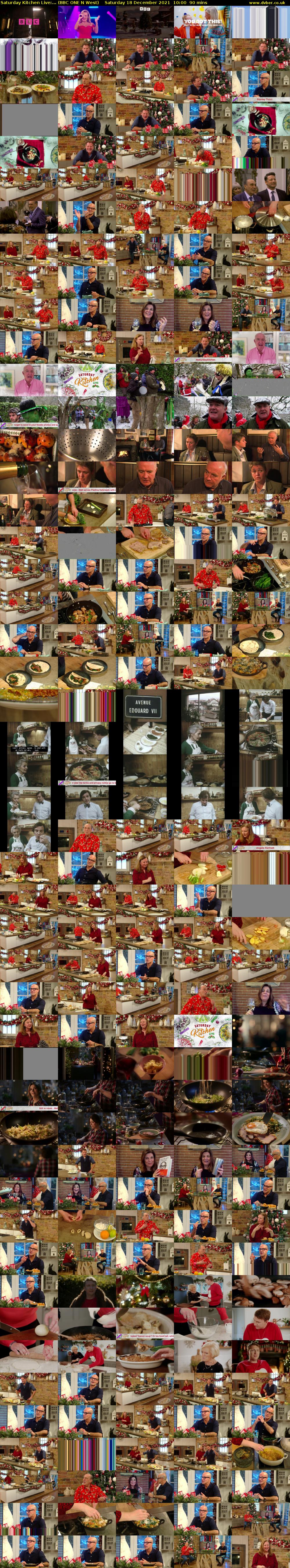 Saturday Kitchen Live:... (BBC ONE N West) Saturday 18 December 2021 10:00 - 11:30