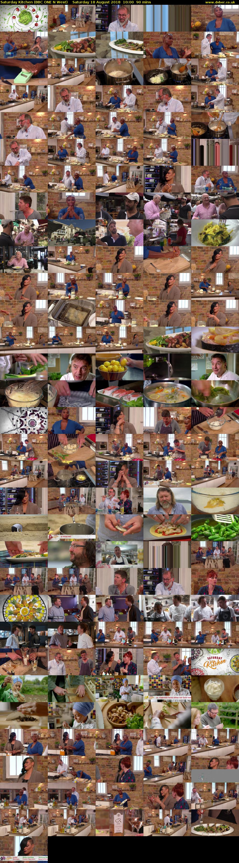 Saturday Kitchen (BBC ONE N West) Saturday 18 August 2018 10:00 - 11:30