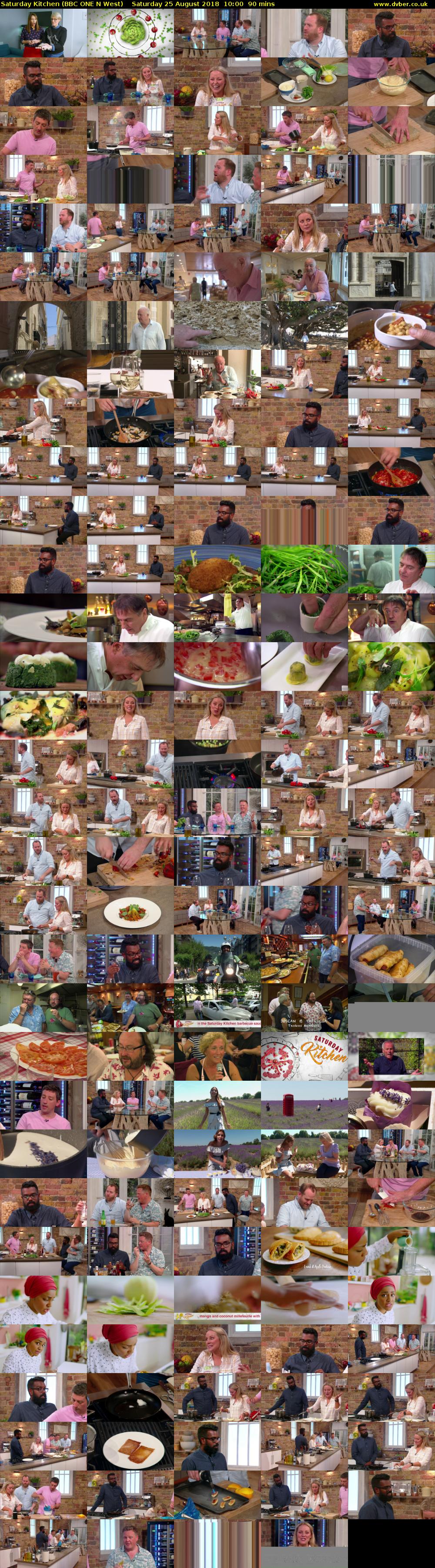 Saturday Kitchen (BBC ONE N West) Saturday 25 August 2018 10:00 - 11:30