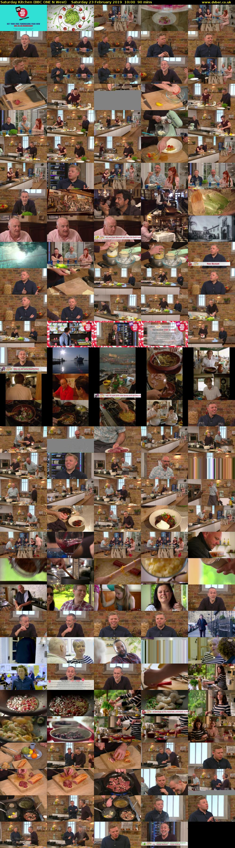 Saturday Kitchen (BBC ONE N West) Saturday 23 February 2019 10:00 - 11:30
