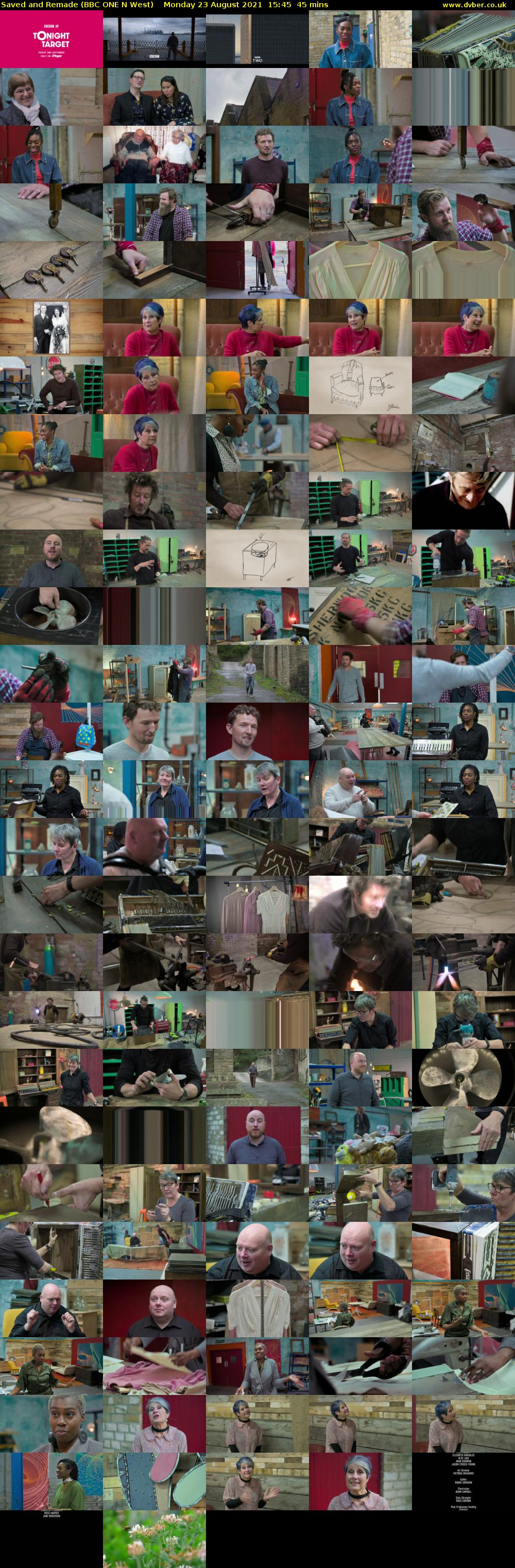 Saved and Remade (BBC ONE N West) Monday 23 August 2021 15:45 - 16:30