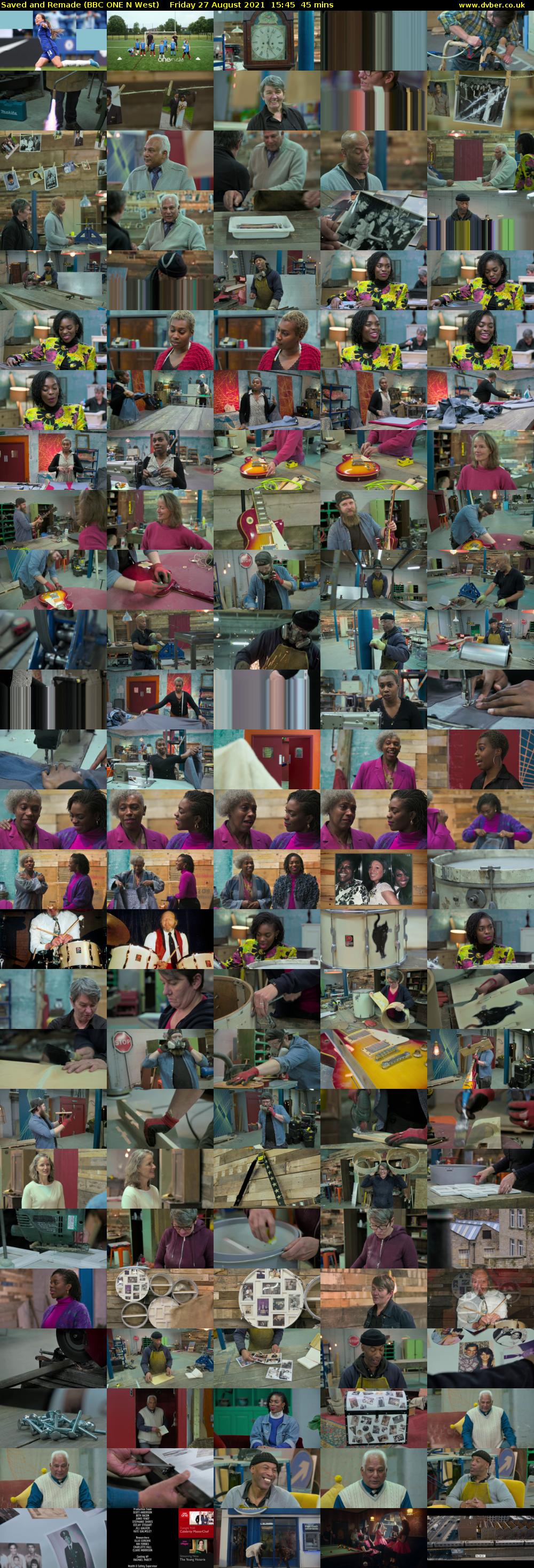 Saved and Remade (BBC ONE N West) Friday 27 August 2021 15:45 - 16:30