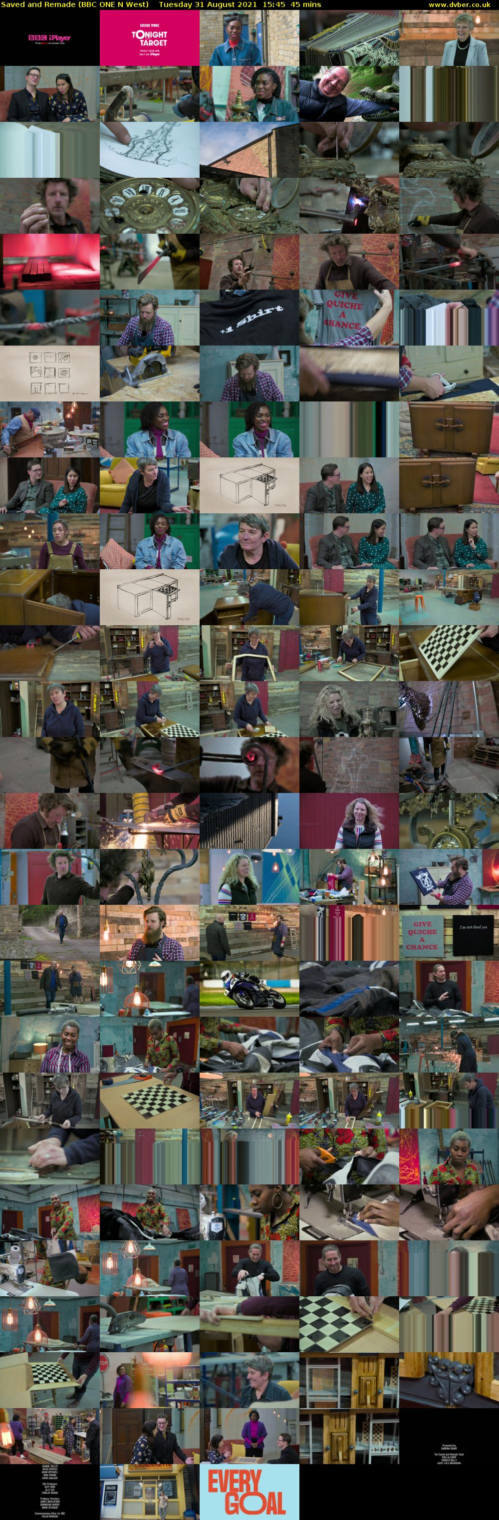 Saved and Remade (BBC ONE N West) Tuesday 31 August 2021 15:45 - 16:30