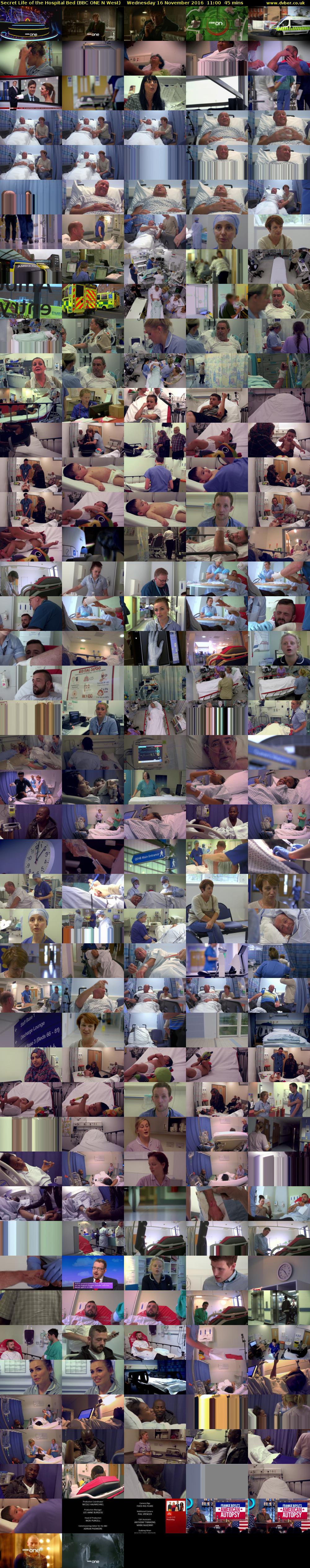 Secret Life of the Hospital Bed (BBC ONE N West) Wednesday 16 November 2016 11:00 - 11:45