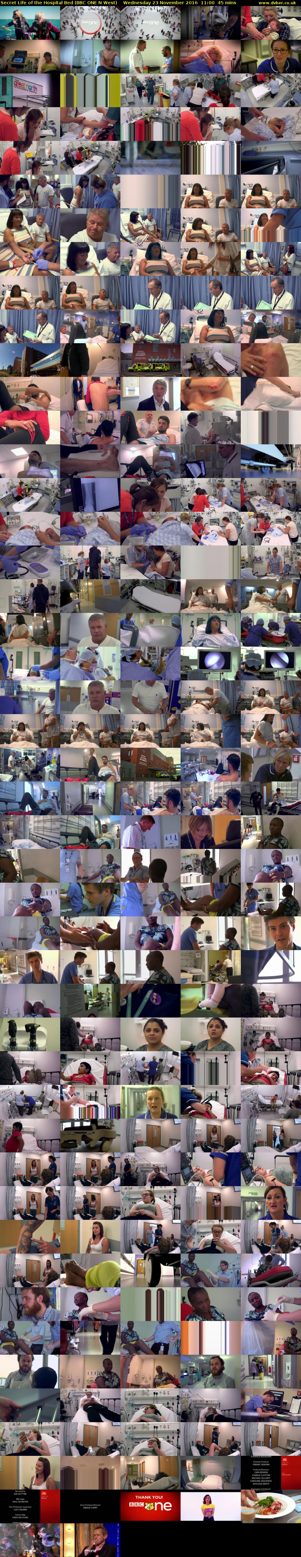 Secret Life of the Hospital Bed (BBC ONE N West) Wednesday 23 November 2016 11:00 - 11:45