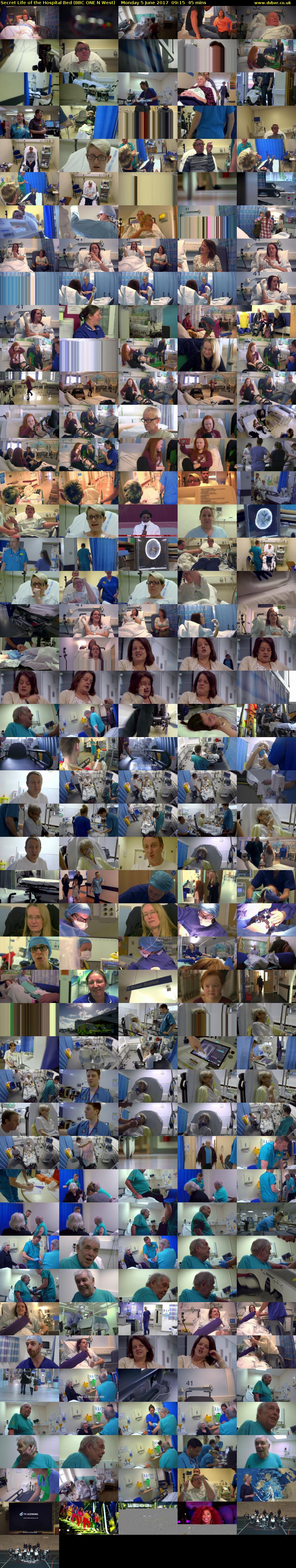 Secret Life of the Hospital Bed (BBC ONE N West) Monday 5 June 2017 09:15 - 10:00