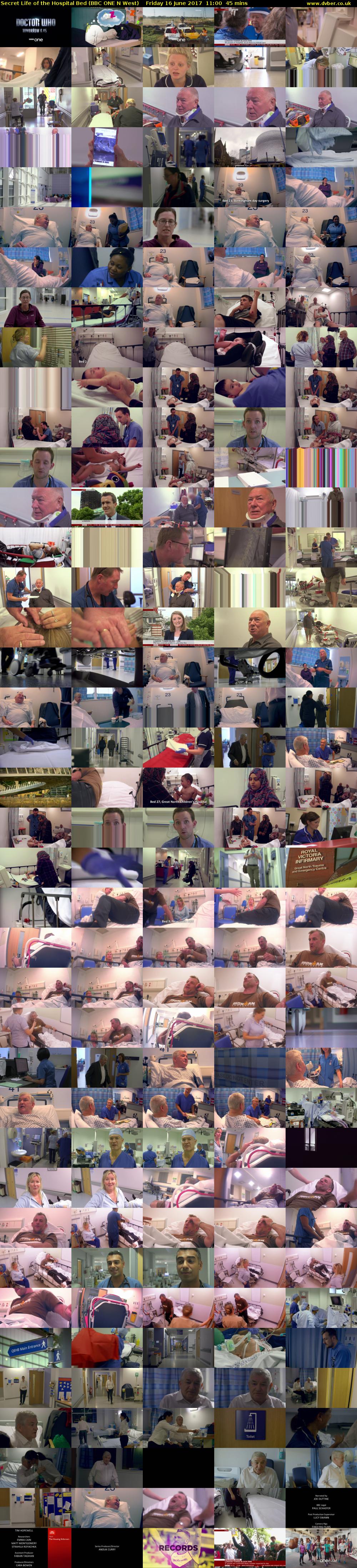 Secret Life of the Hospital Bed (BBC ONE N West) Friday 16 June 2017 11:00 - 11:45