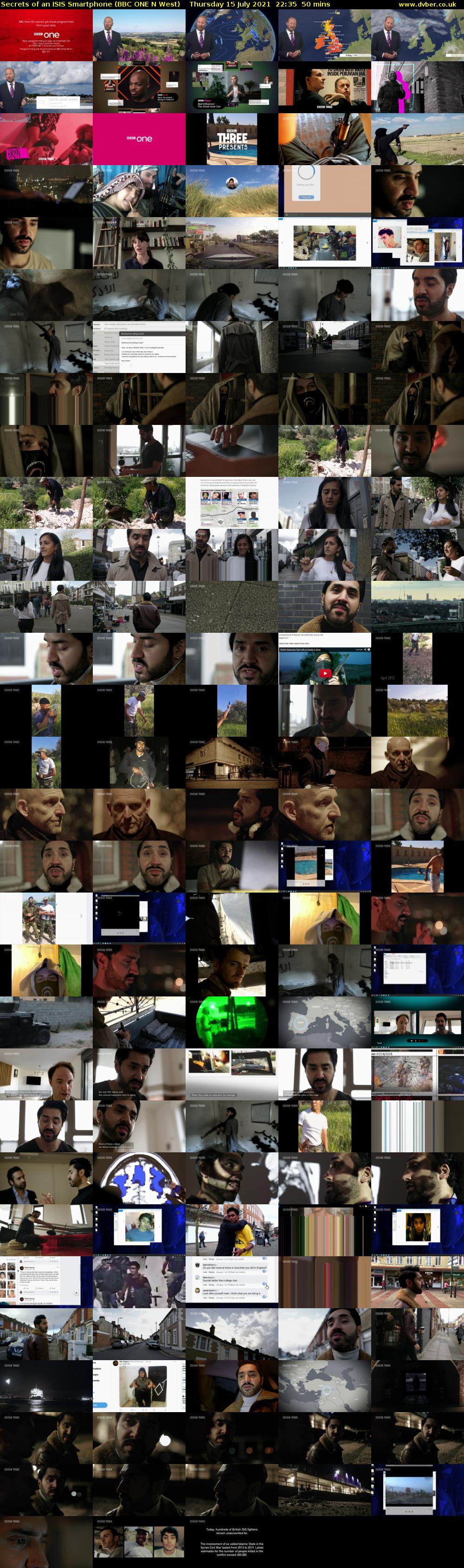 Secrets of an ISIS Smartphone (BBC ONE N West) Thursday 15 July 2021 22:35 - 23:25