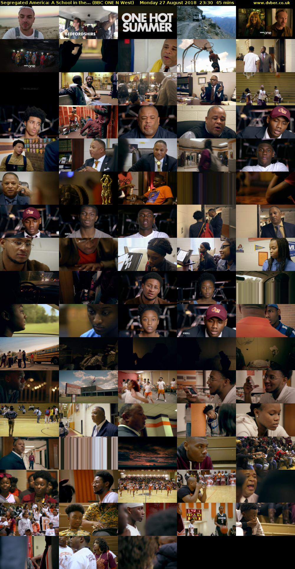 Segregated America: A School in the... (BBC ONE N West) Monday 27 August 2018 23:30 - 00:15