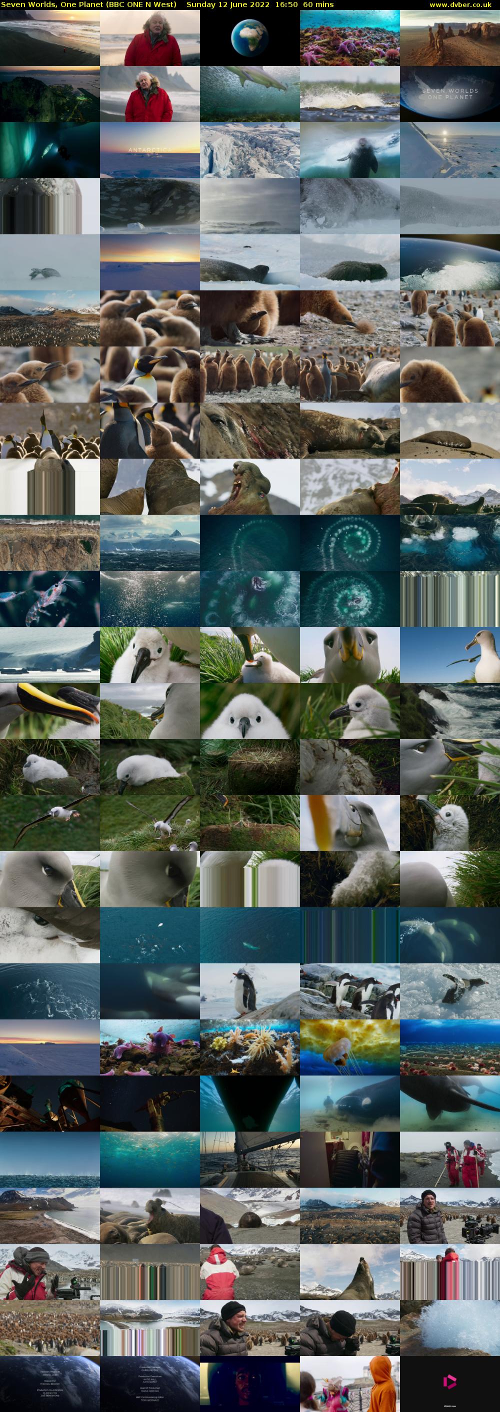 Seven Worlds, One Planet (BBC ONE N West) Sunday 12 June 2022 16:50 - 17:50