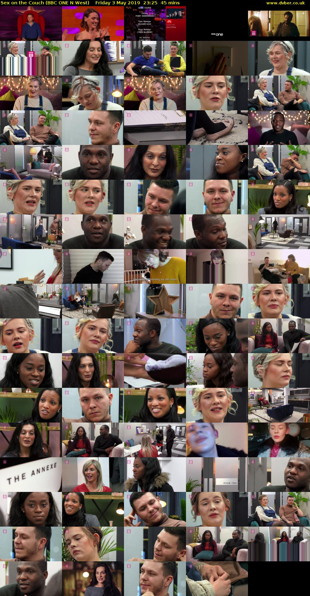 Sex on the Couch (BBC ONE N West) Friday 3 May 2019 23:25 - 00:10