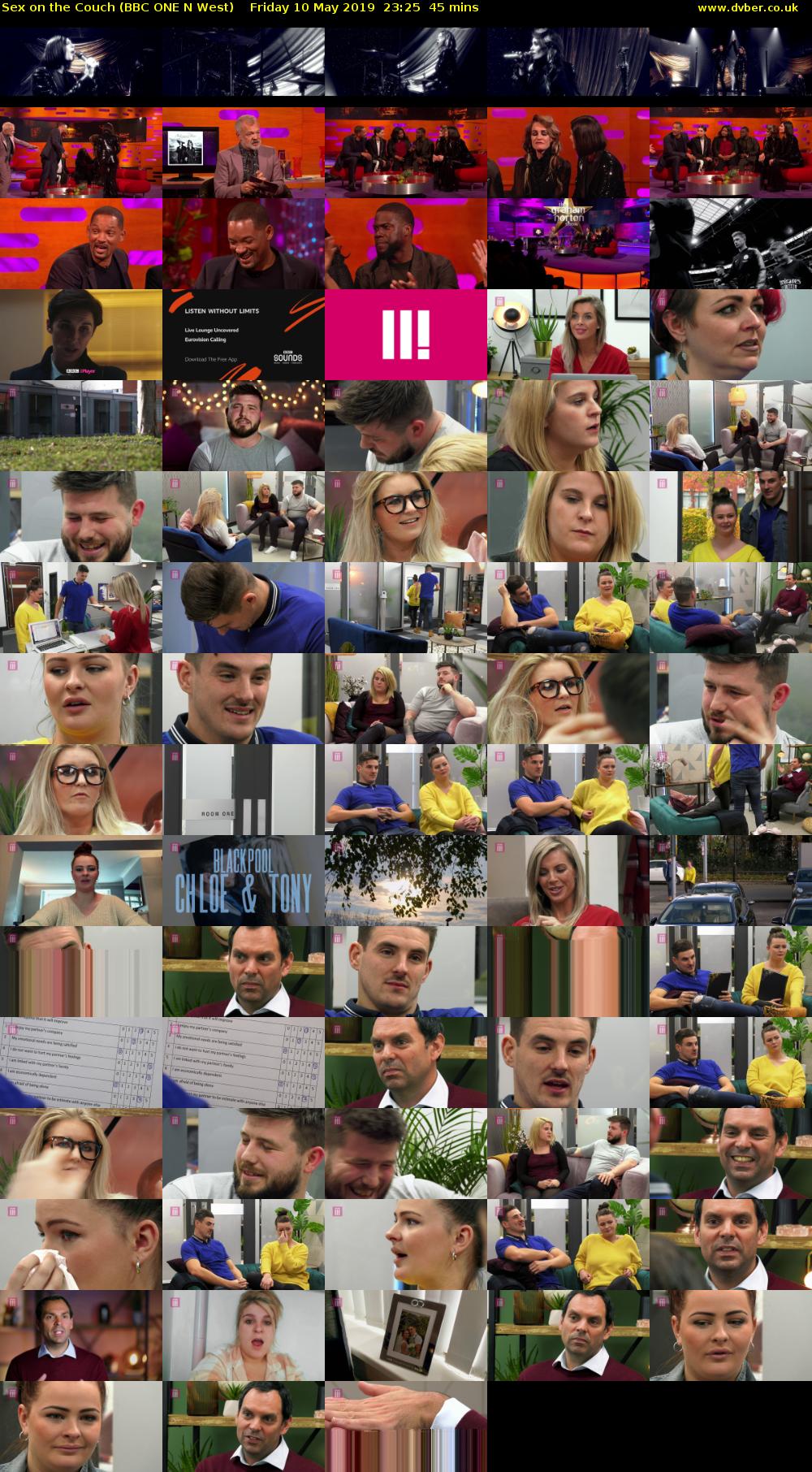 Sex on the Couch (BBC ONE N West) Friday 10 May 2019 23:25 - 00:10