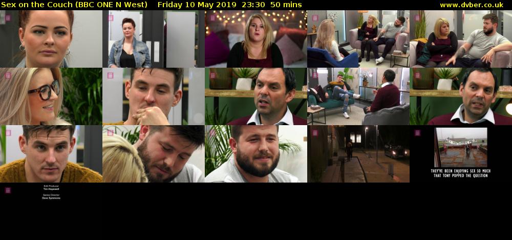 Sex on the Couch (BBC ONE N West) Friday 10 May 2019 23:30 - 00:20
