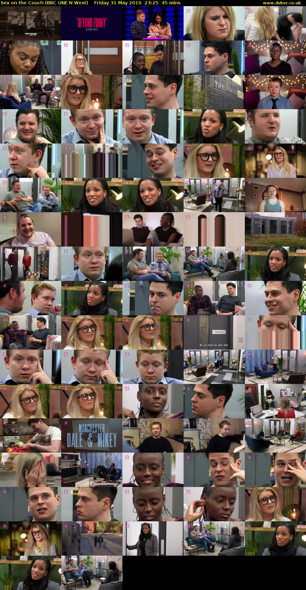 Sex on the Couch (BBC ONE N West) Friday 31 May 2019 23:25 - 00:10