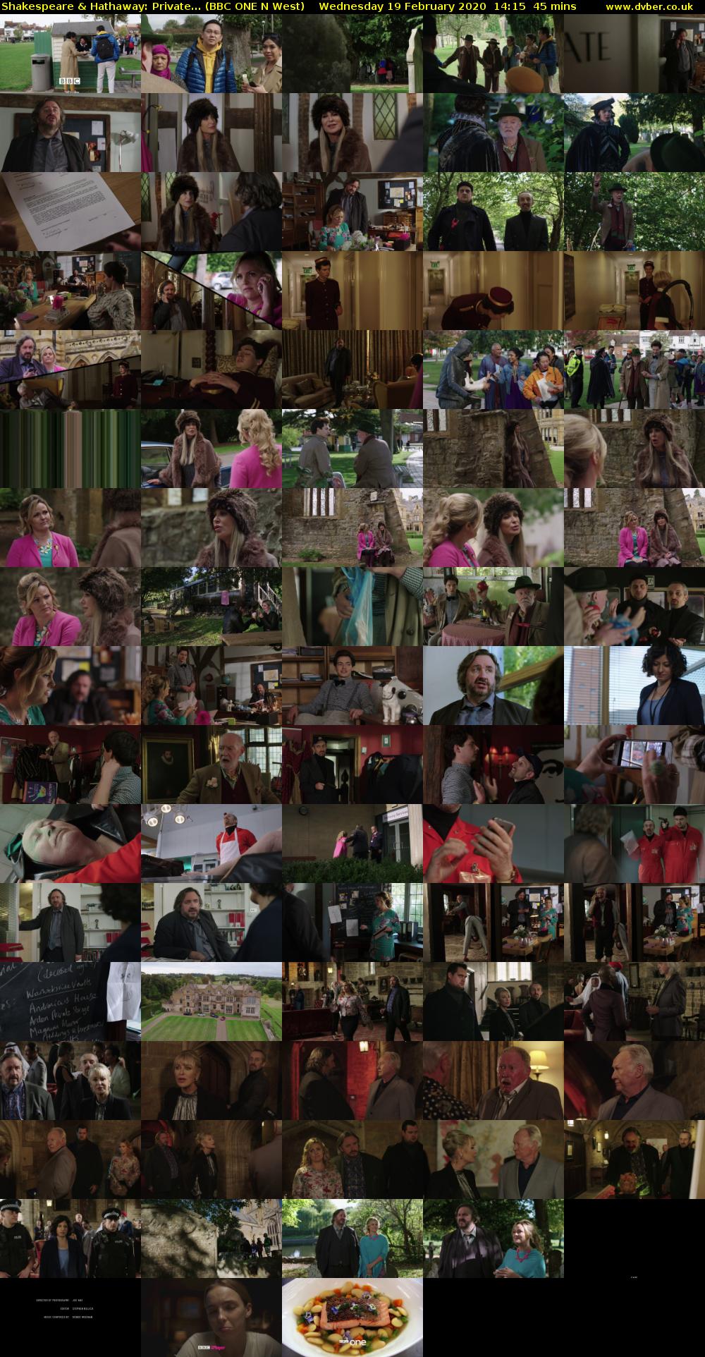 Shakespeare & Hathaway: Private... (BBC ONE N West) Wednesday 19 February 2020 14:15 - 15:00