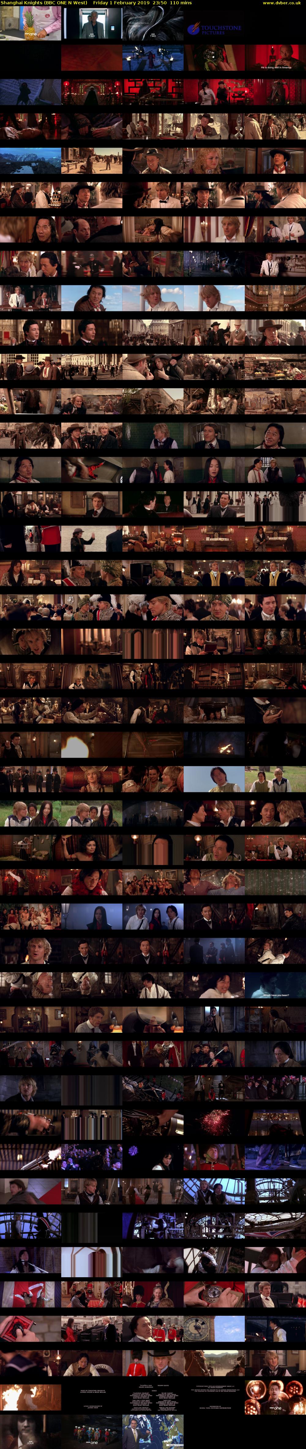 Shanghai Knights (BBC ONE N West) Friday 1 February 2019 23:50 - 01:40