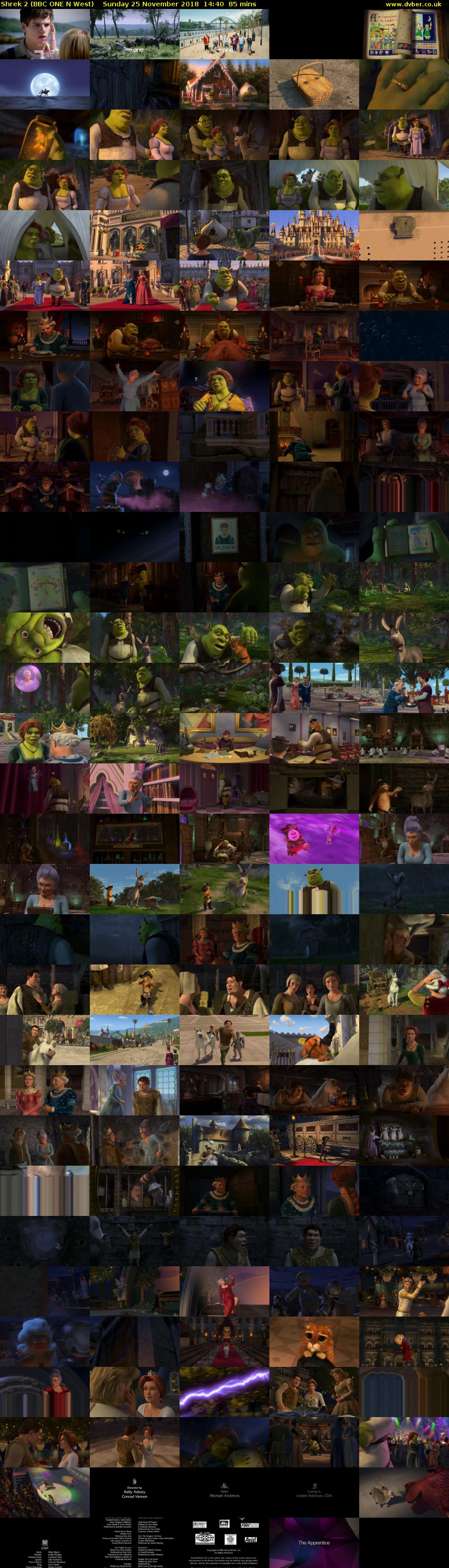 Shrek 2 (BBC ONE N West) Sunday 25 November 2018 14:40 - 16:05