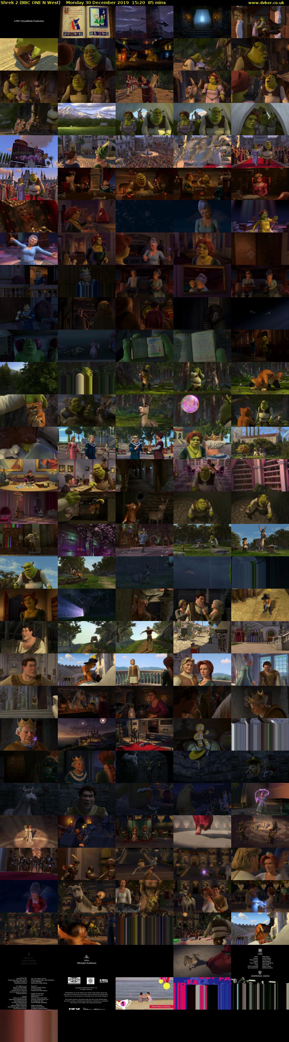 Shrek 2 (BBC ONE N West) Monday 30 December 2019 15:20 - 16:45