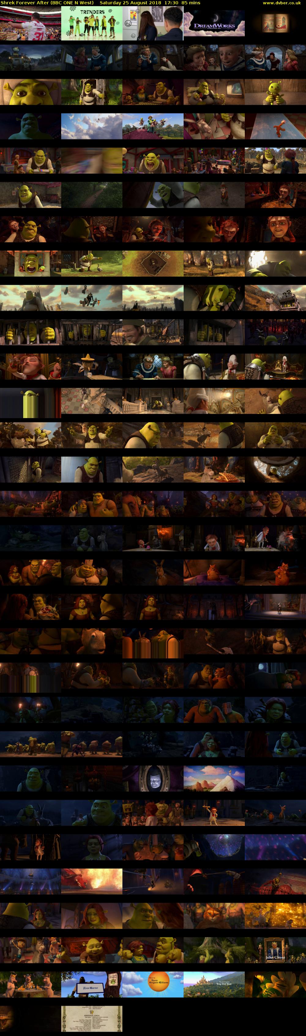 Shrek Forever After (BBC ONE N West) Saturday 25 August 2018 17:30 - 18:55