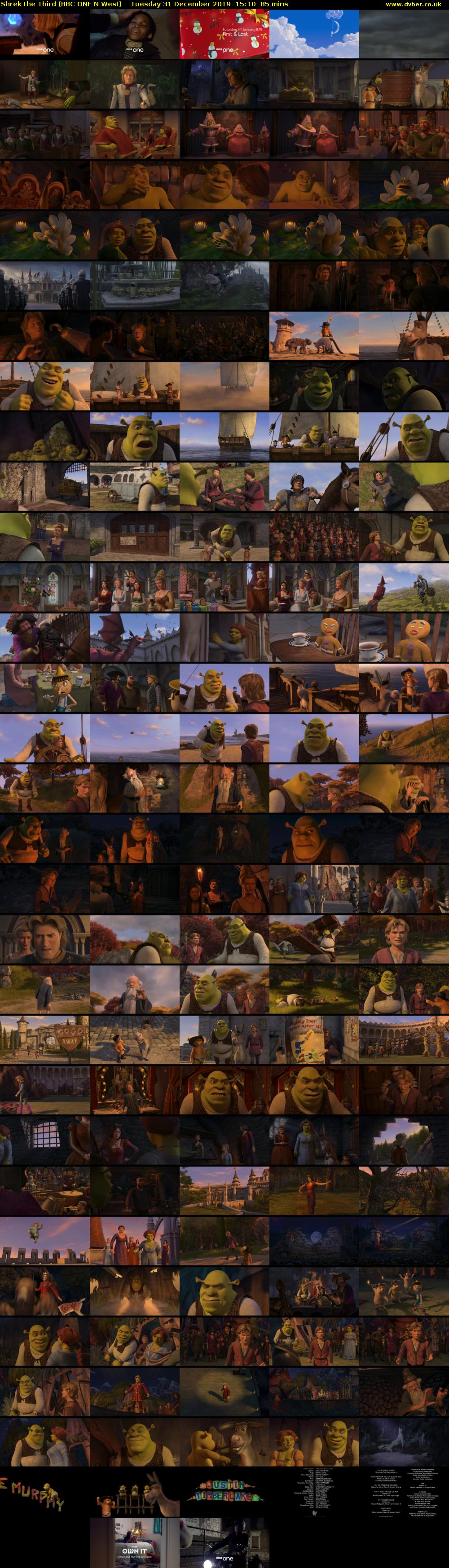 Shrek the Third (BBC ONE N West) Tuesday 31 December 2019 15:10 - 16:35