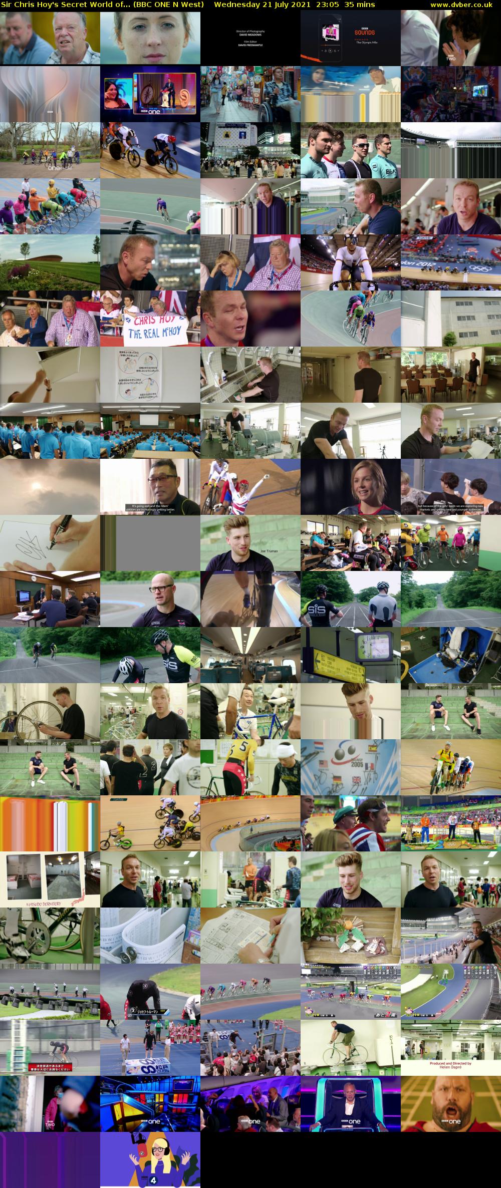 Sir Chris Hoy's Secret World of... (BBC ONE N West) Wednesday 21 July 2021 23:05 - 23:40
