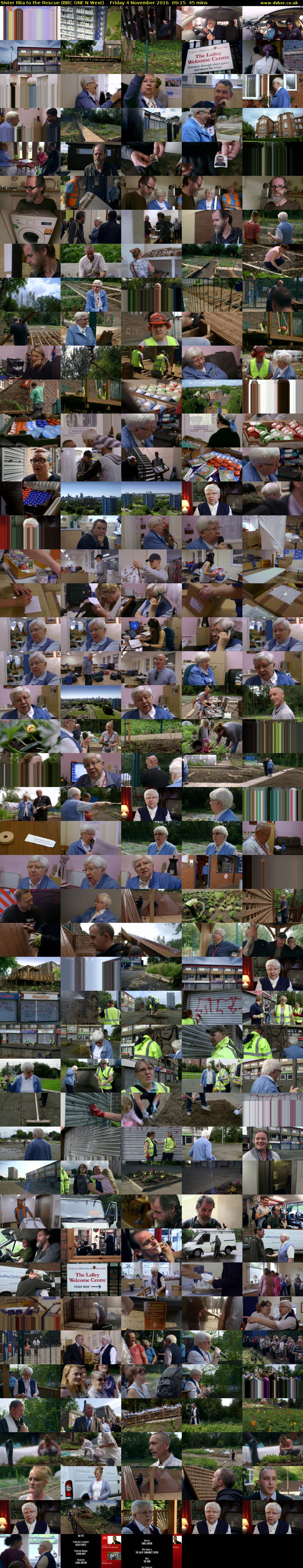 Sister Rita to the Rescue (BBC ONE N West) Friday 4 November 2016 09:15 - 10:00